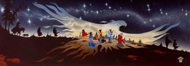 Like the beautiful, lone bird which lived in ancient times in the Arabian desert for 500 to 600 years and then set itself on fire, rising renewed from the ashes to start antoher long life; the Cherokee Nation arose from the ashes of the TRAIL OF TEARS, to rebuild a great nation in Oklahoma.